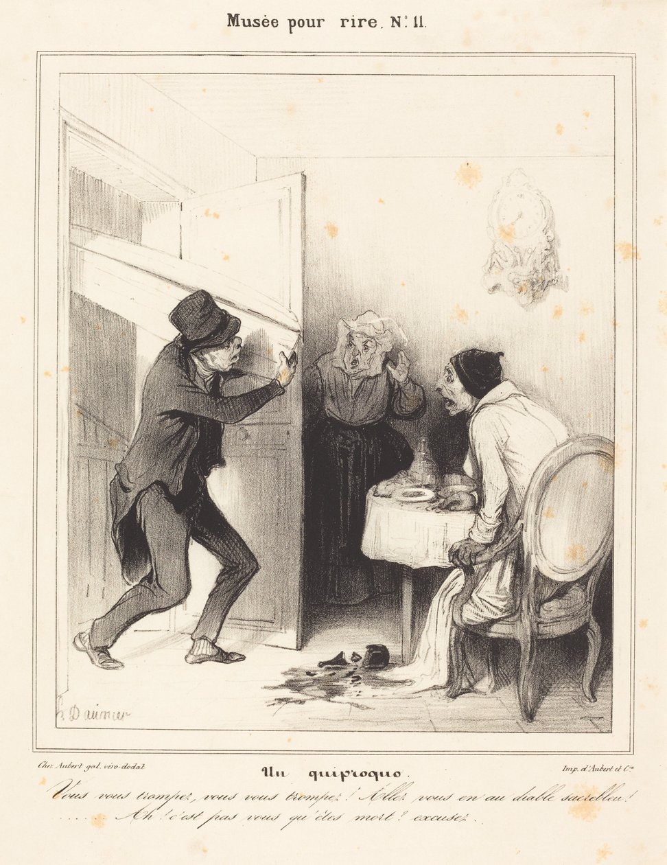 Un equivoco - Si sbaglia... vada... al diavolo... da Honoré Daumier