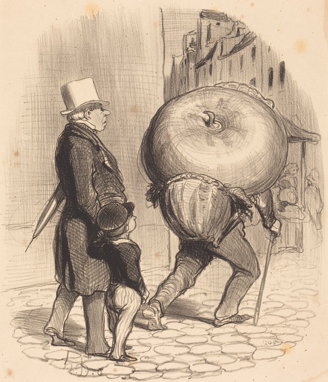 Una lezione di botanica da Honoré Daumier