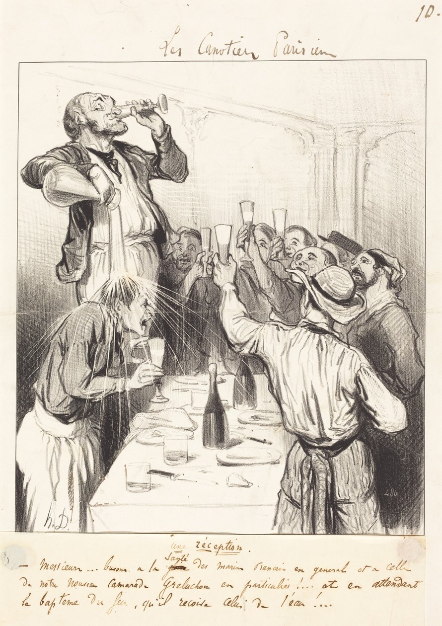 Un ricevimento da Honoré Daumier