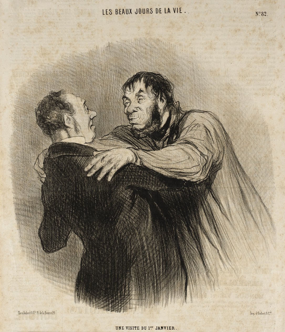 Una visita del 1° gennaio da Honoré Daumier