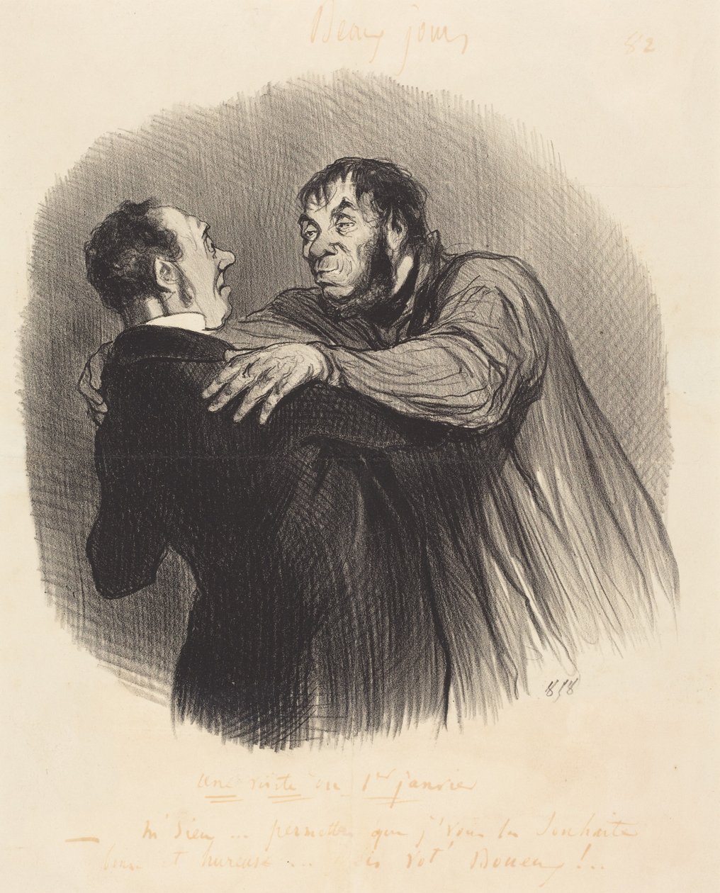 Una visita del 1° gennaio da Honoré Daumier