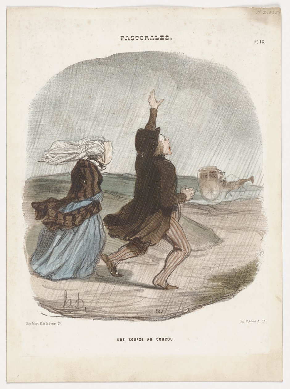 Una corsa al cuculo. (Pastorali n. 43) da Honoré Daumier