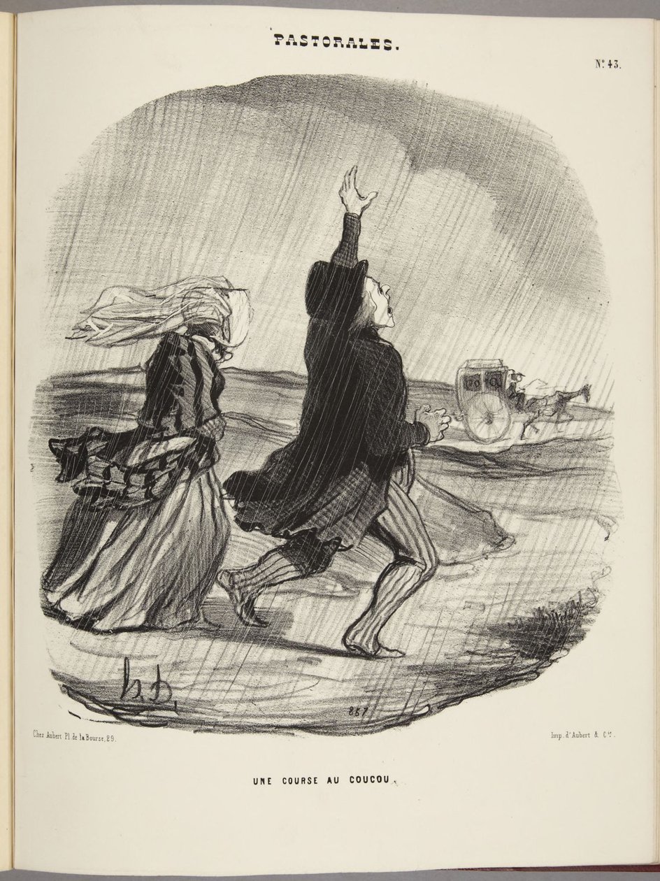 Una corsa al cuculo da Honoré Daumier