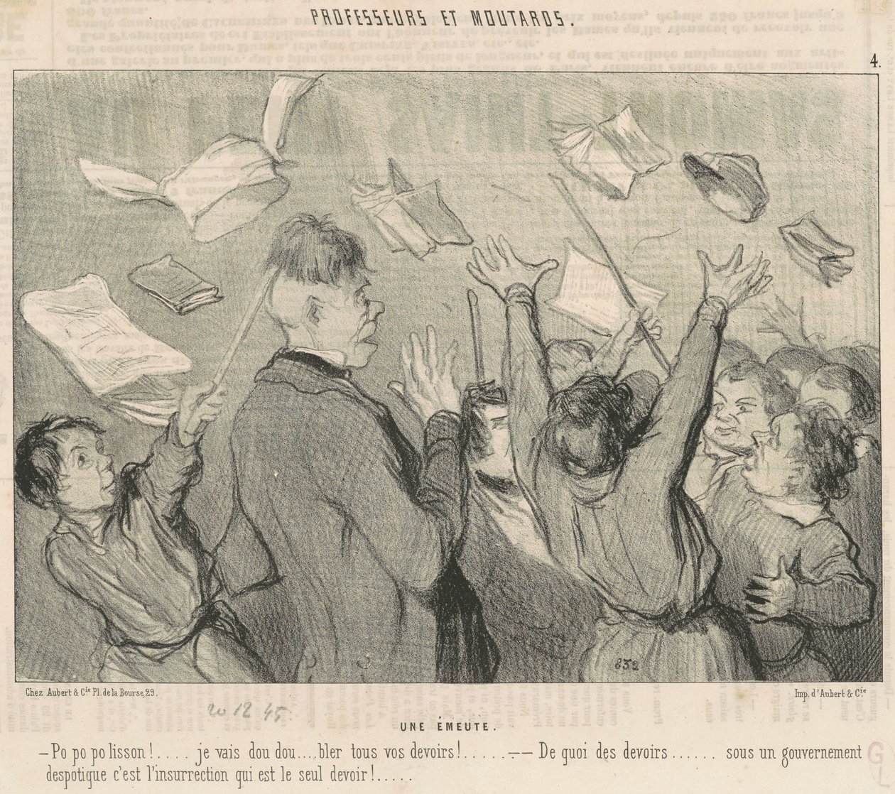 Una sommossa da Honoré Daumier