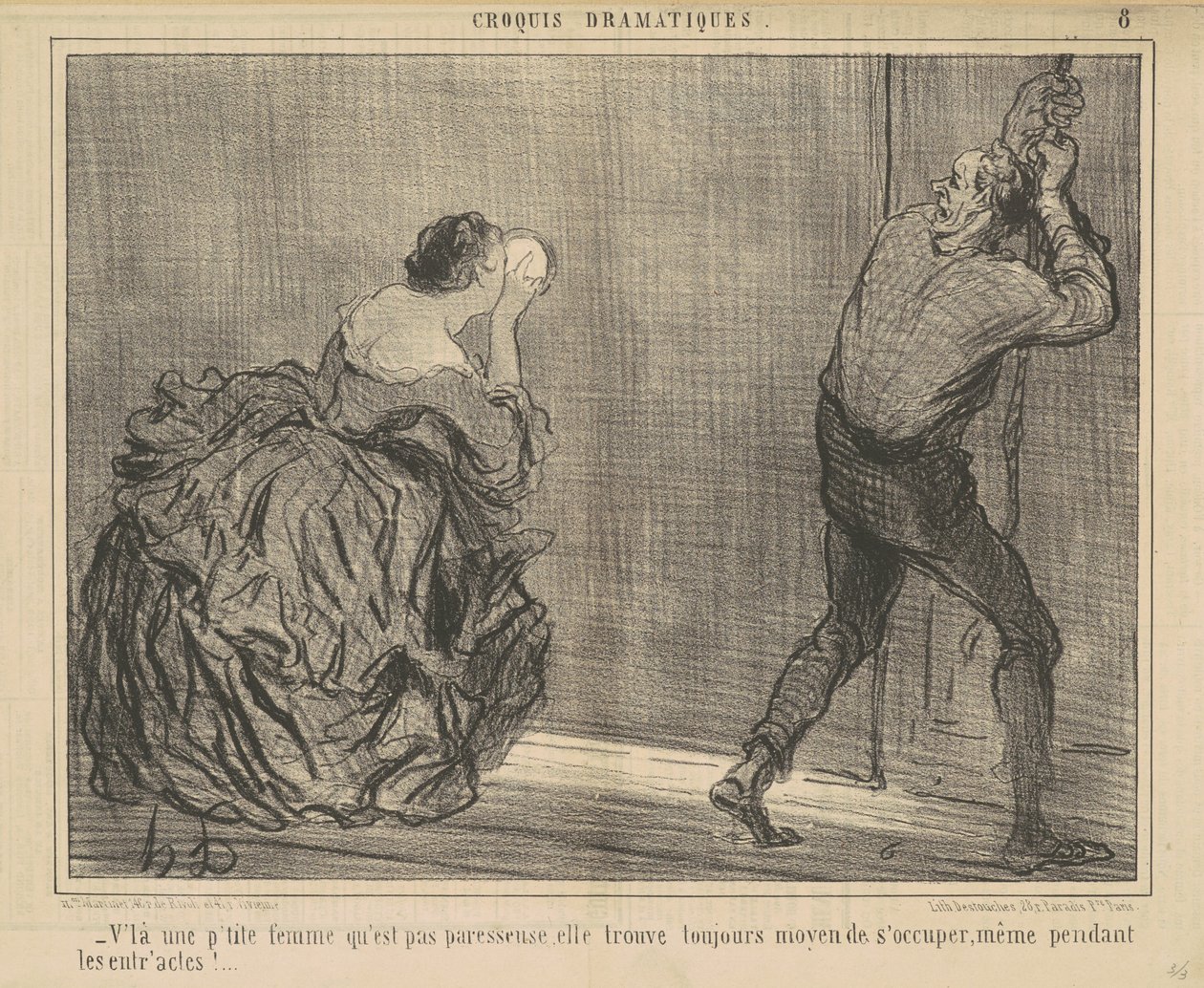 Ecco una piccola donna che non è pigra... da Honoré Daumier