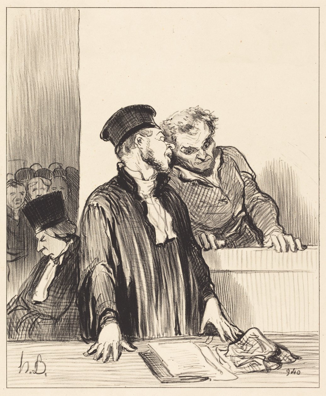 Ecco il pubblico ministero che vi dice delle cose... sgradevoli... da Honoré Daumier
