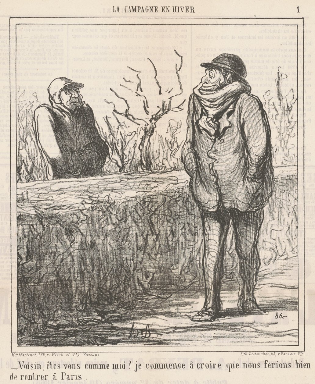 Vicino, sei come me?... da Honoré Daumier