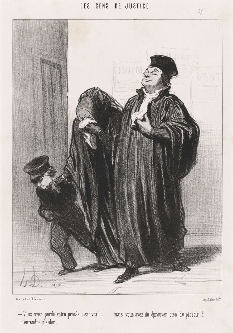 È vero, avete perso la causa... da Honoré Daumier