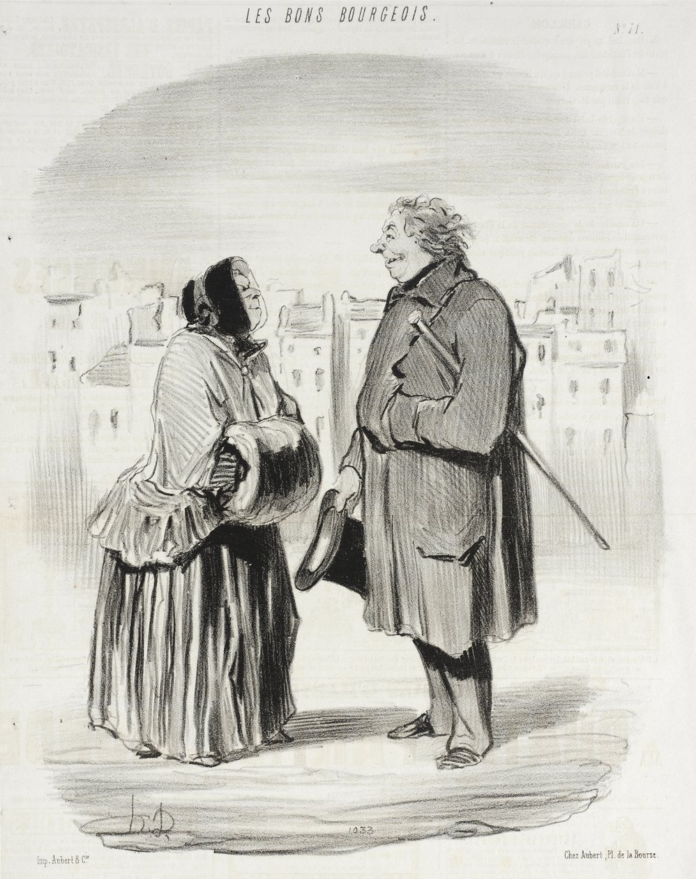 Siete sempre galante!... da Honoré Daumier