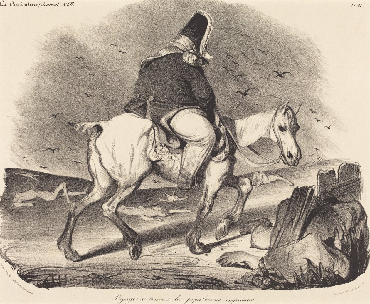 Viaggio tra la gente indaffarata da Honoré Daumier