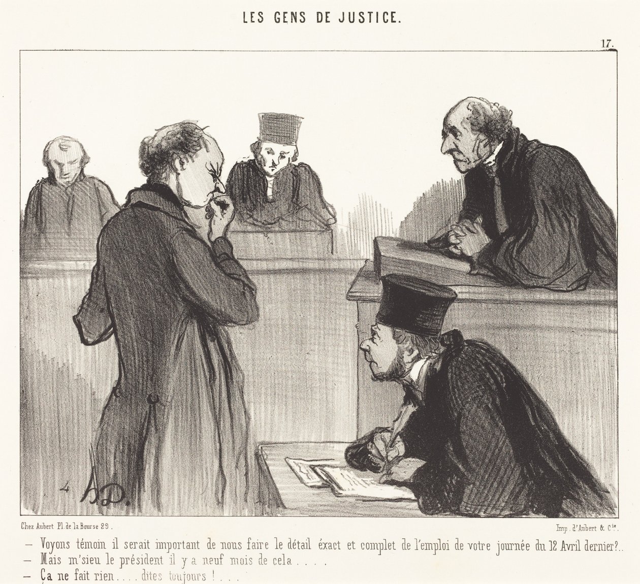 Vediamo testimone, sarebbe importante... da Honoré Daumier