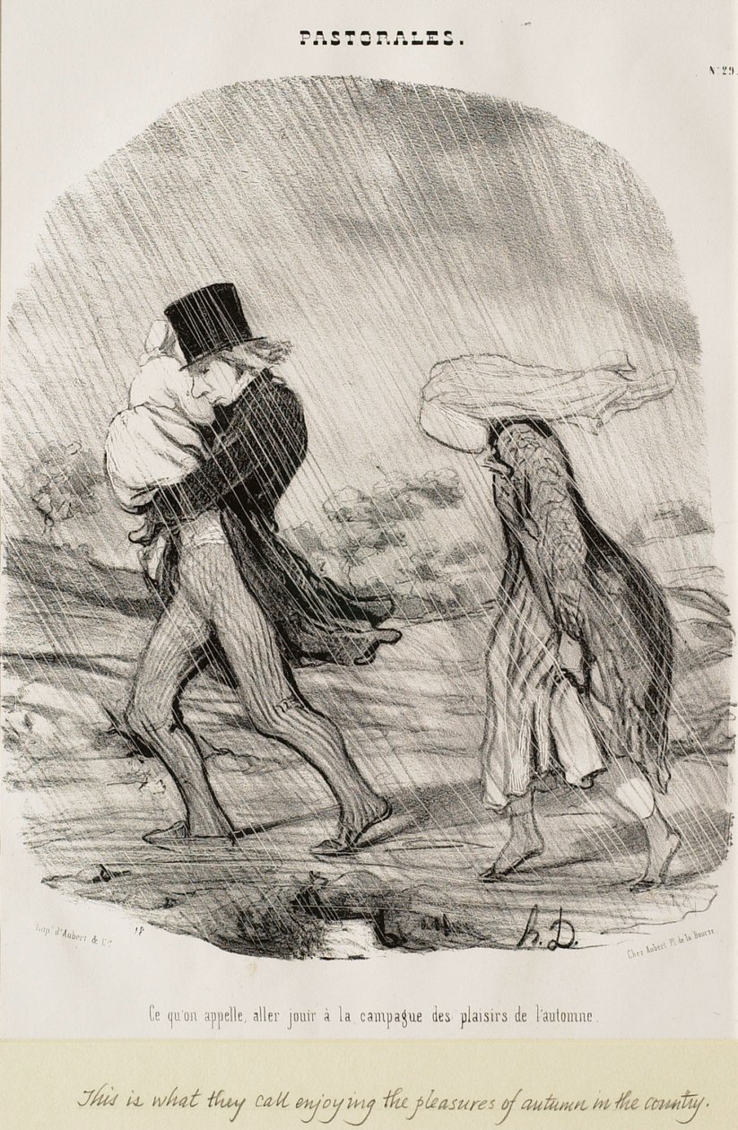 Ciò che chiamiamo andare a godersi la campagna da Honoré Daumier