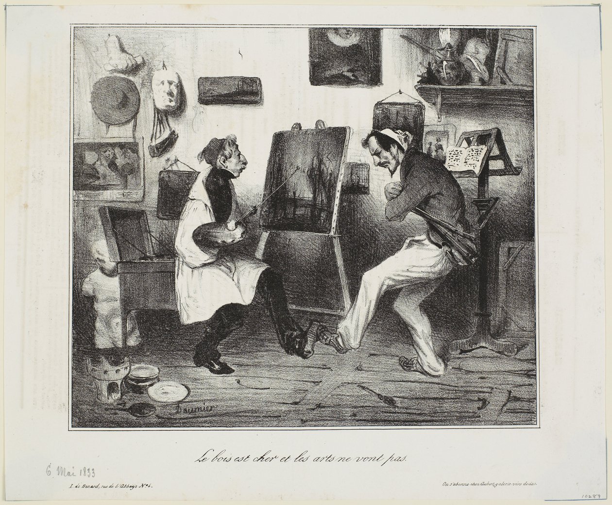 Il legno è caro e le arti non stanno bene da Honoré Daumier