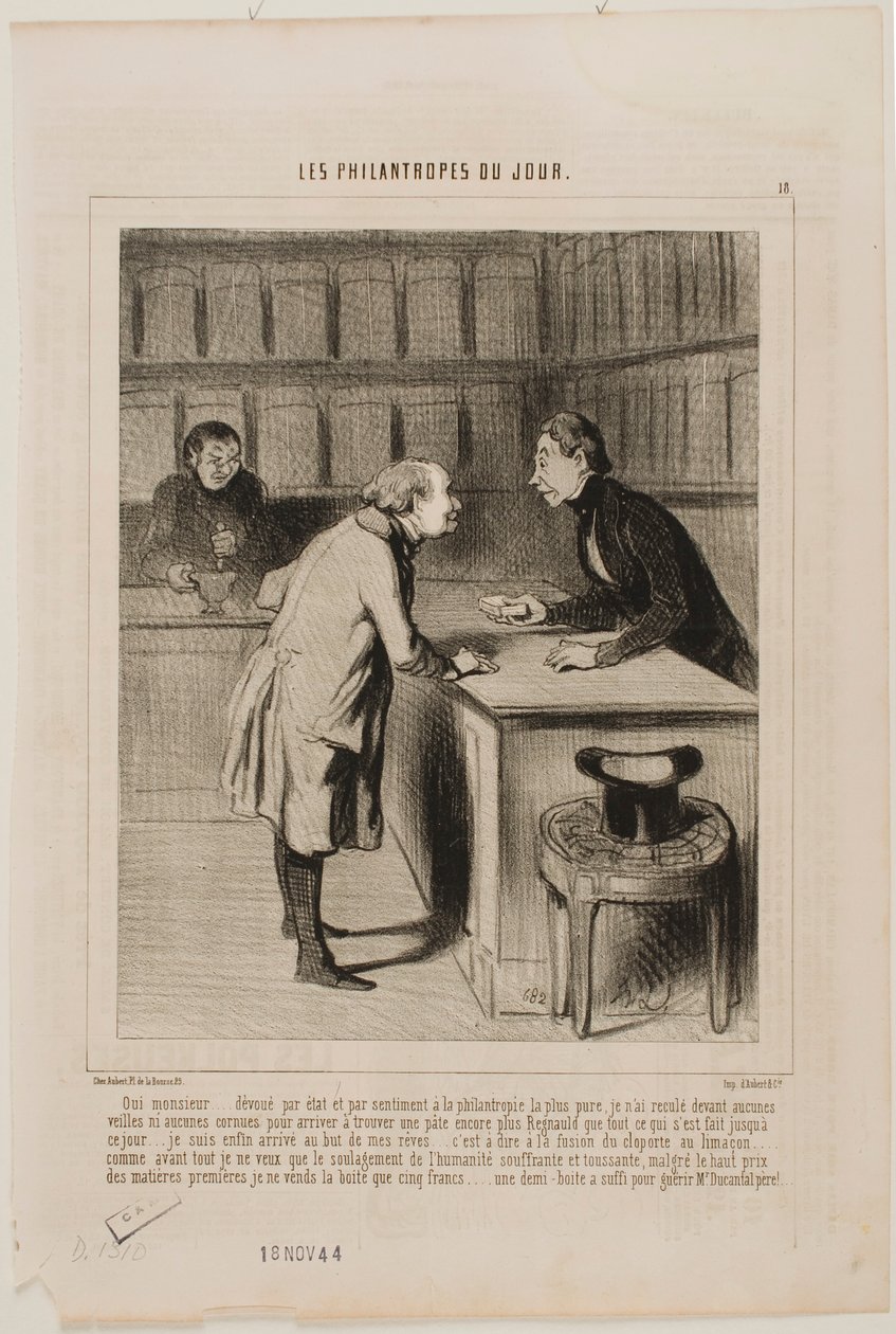 Sì, Monsieur, interamente dedito allo Stato e al mio destino filantropico… da Honoré Daumier