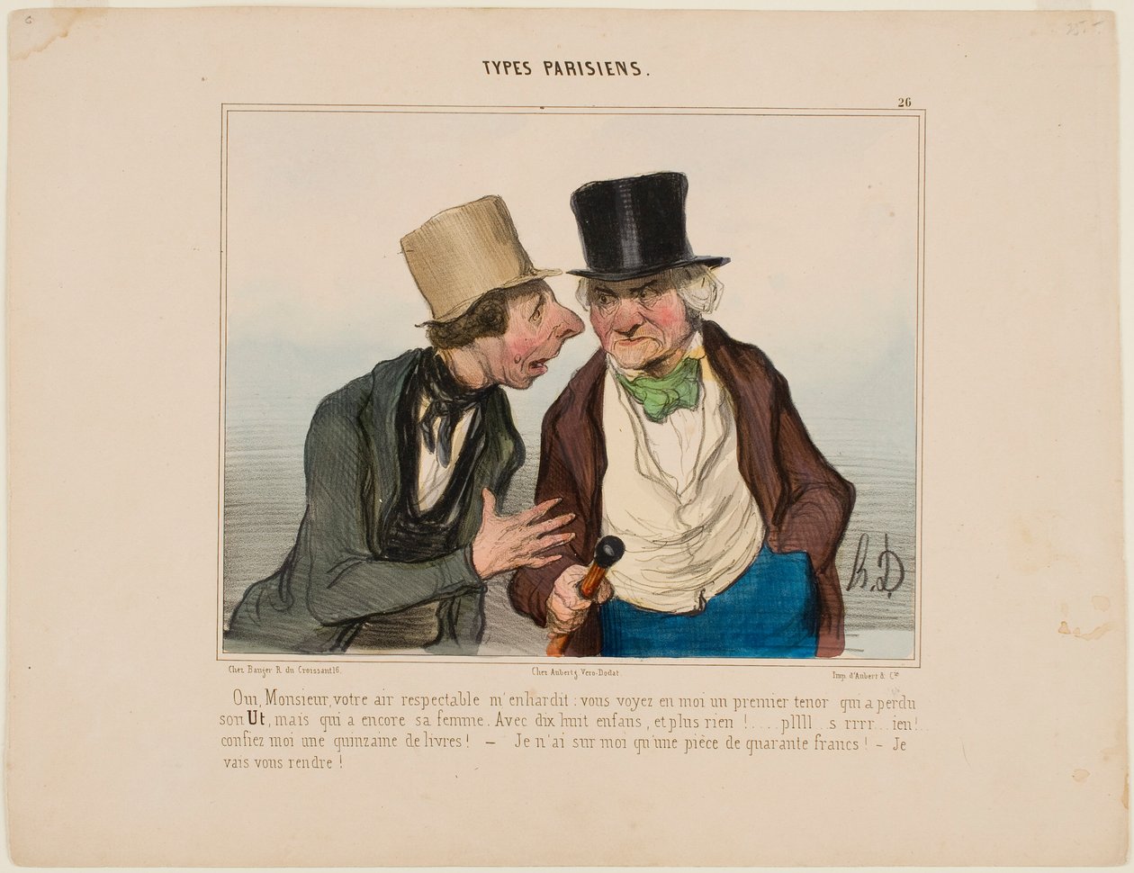 Sì, signore, il suo aspetto rispettabile mi rende più audace da Honoré Daumier