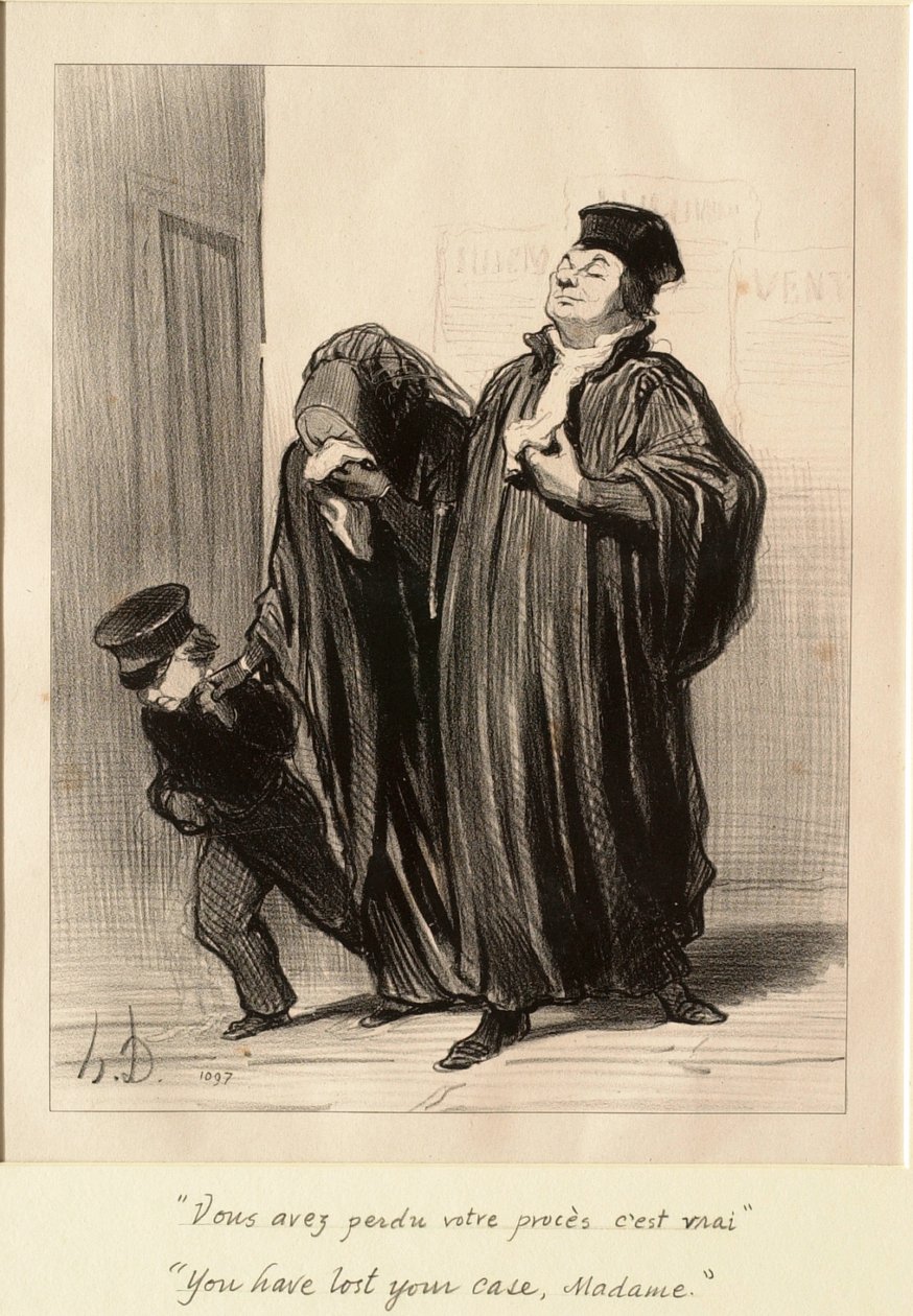 Avete perso la vostra causa, Madame da Honoré Daumier