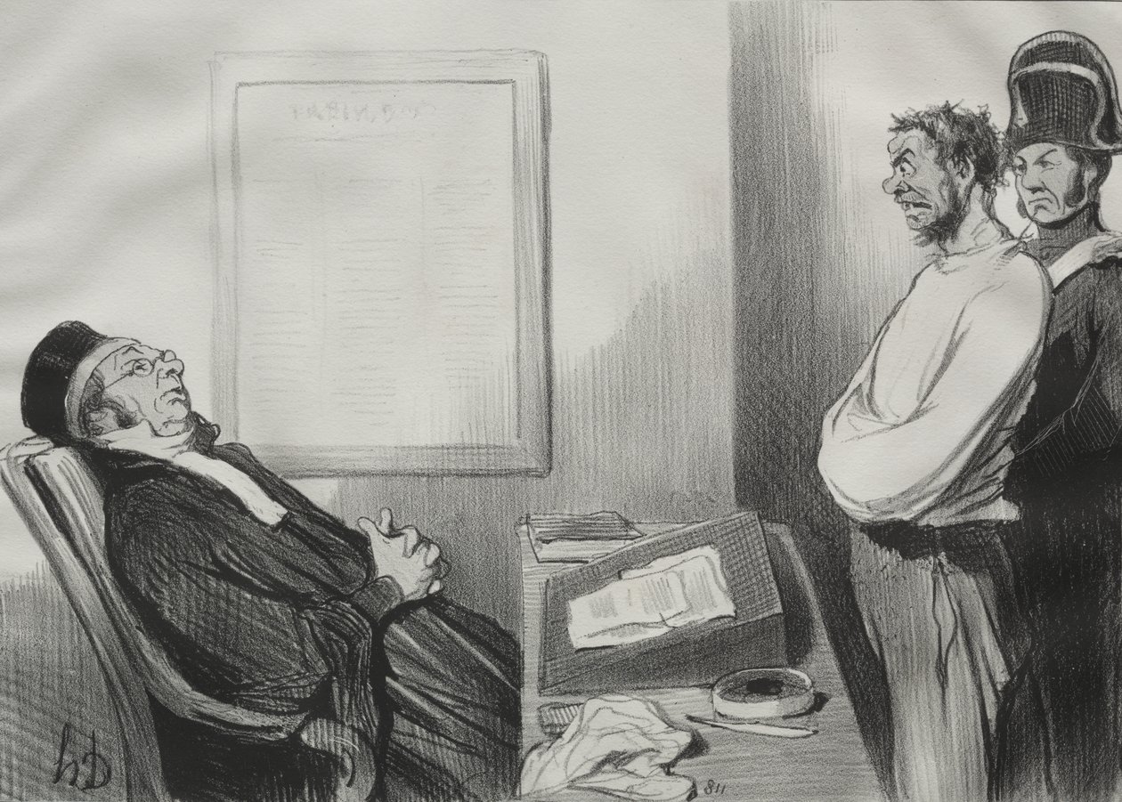Avevi fame...Non è una ragione... da Honoré Daumier