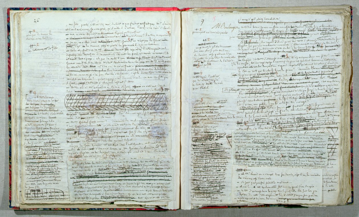 Pagine 26 e 27 del manoscritto di 