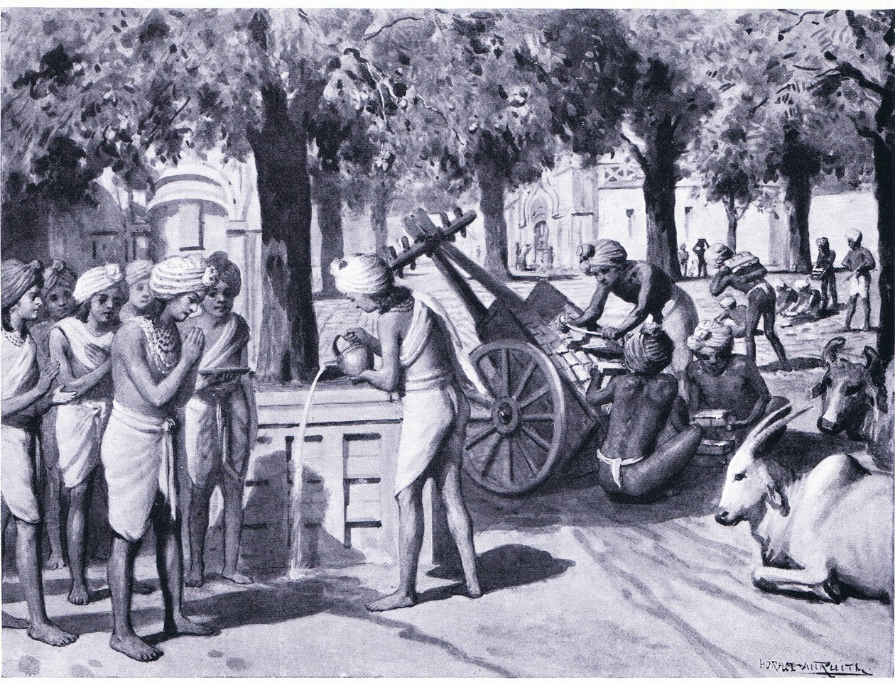 Il grande atto di carità di Anathpindaka 483 a.C. da Horace van Ruith