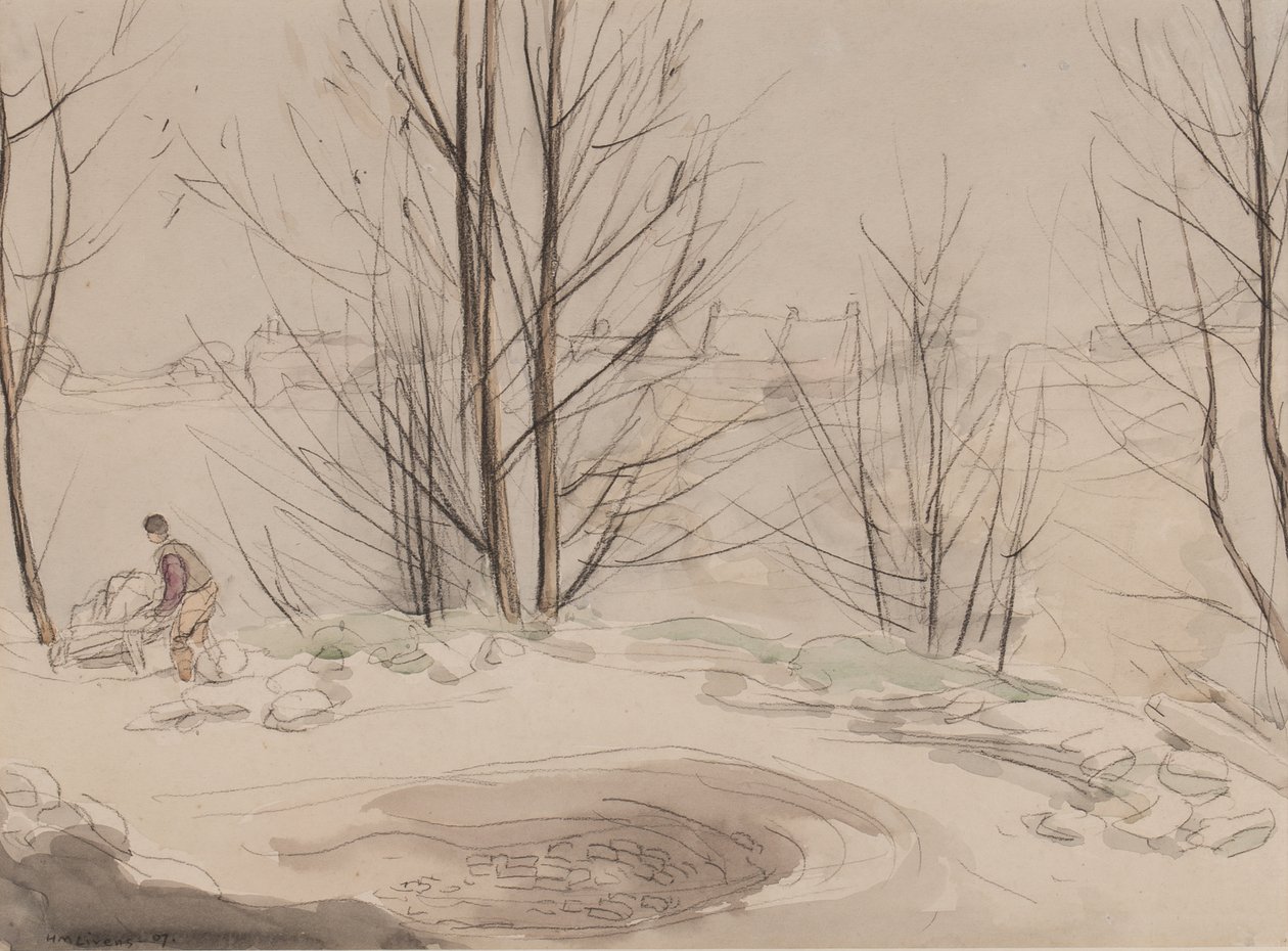 Cava di Carshalton, 1907 da Horace Mann Livens