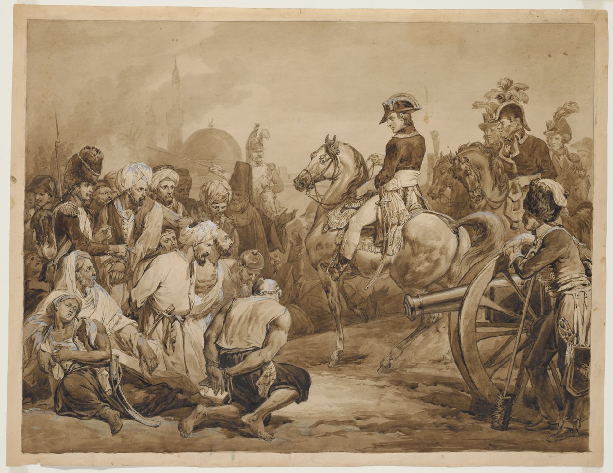 Bonaparte concede clemenza ai ribelli del Cairo da Horace Vernet