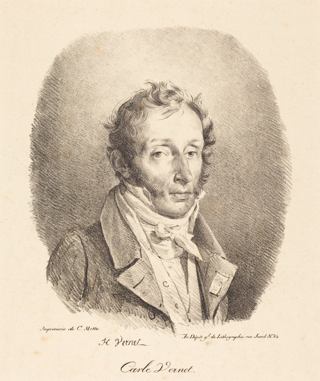 Busto di Carle Vernet da Horace Vernet