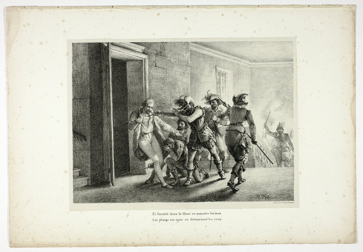 E presto questo mostro furioso nel fianco... da Horace Vernet