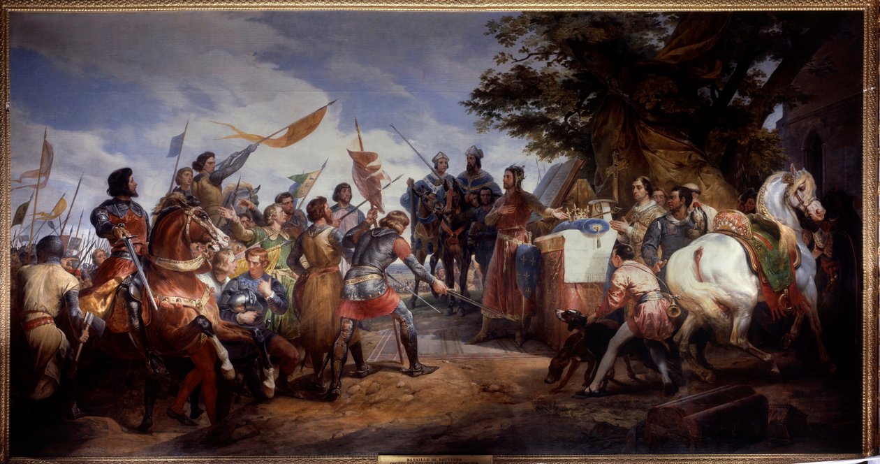 Guerra franco-inglese (1202-1214): la battaglia di Bouvines del 27 luglio 1214 da Emile Jean Horace Vernet