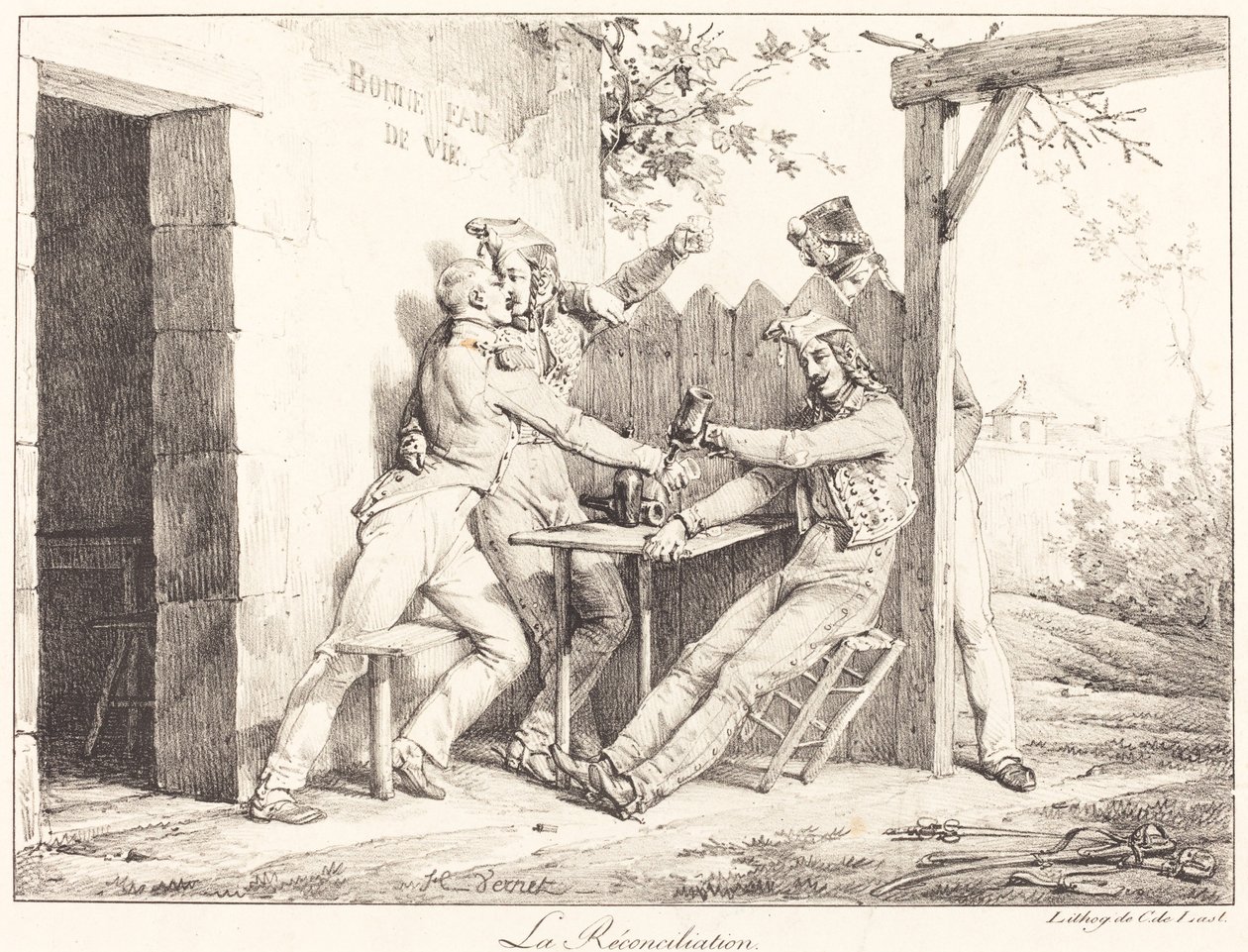 La Riconciliazione da Emile Jean Horace Vernet