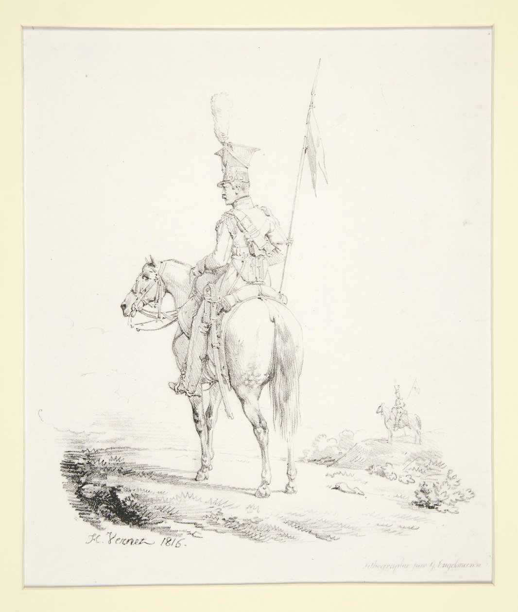 Lanciere in vedetta da Emile Jean Horace Vernet
