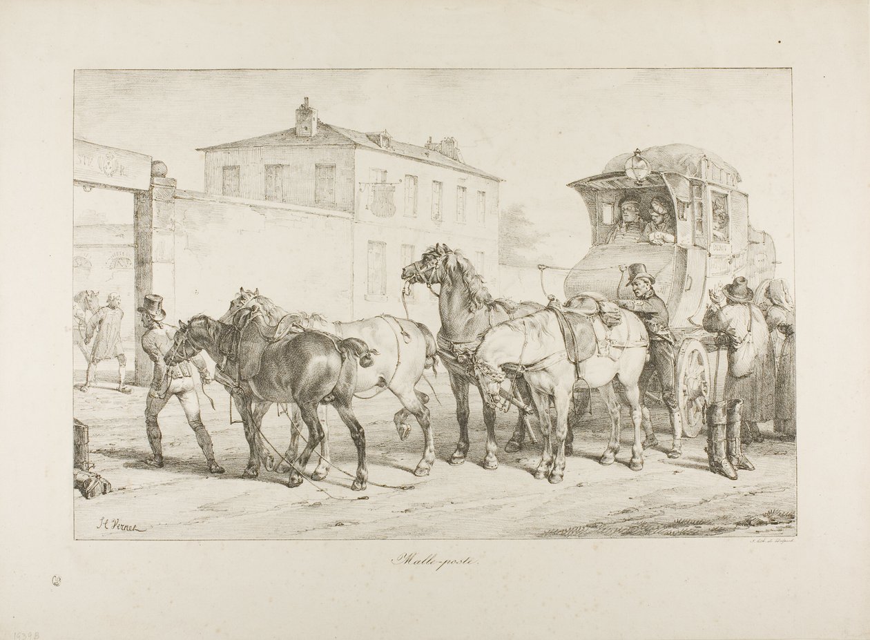 Diligenza postale da Emile Jean Horace Vernet