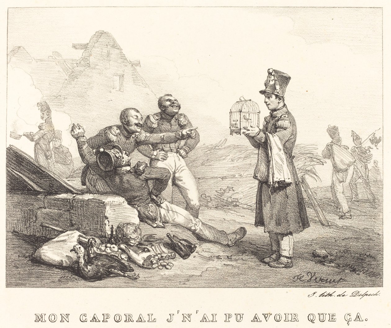 Caporale, non ho potuto fare altro che questo da Emile Jean Horace Vernet