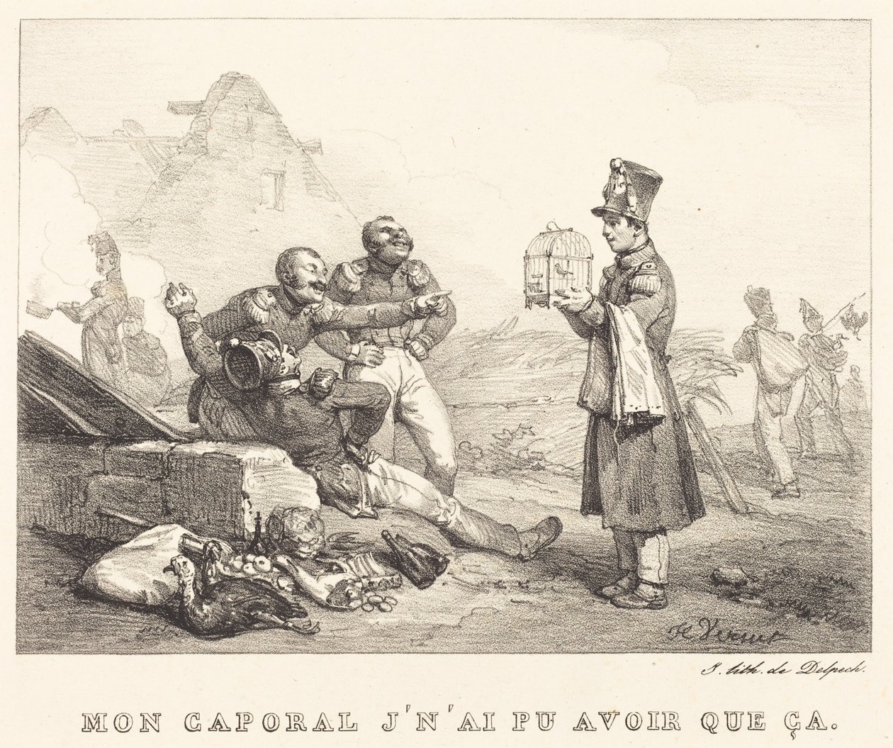 Mio capitano, non ho potuto ottenere che questo da Horace Vernet