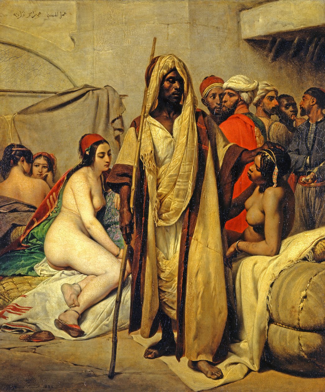 Mercato degli schiavi da Horace Vernet