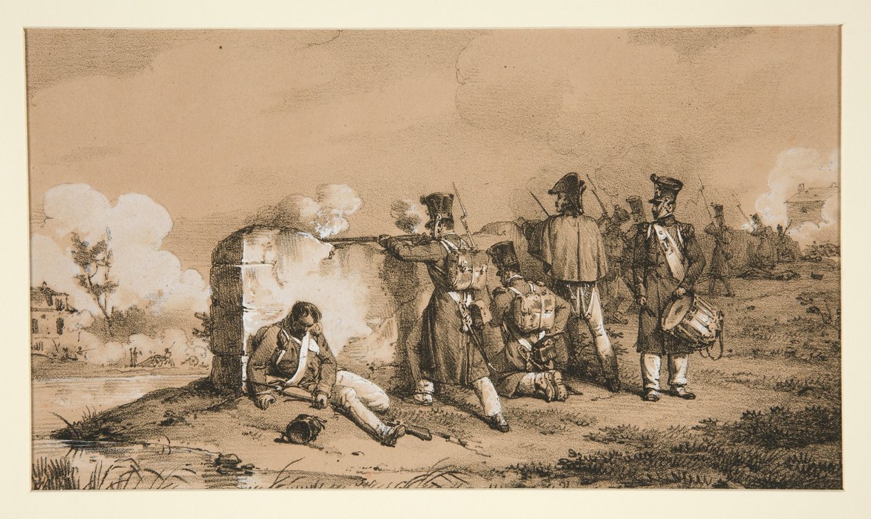 Soldati schermagliatori da Horace Vernet