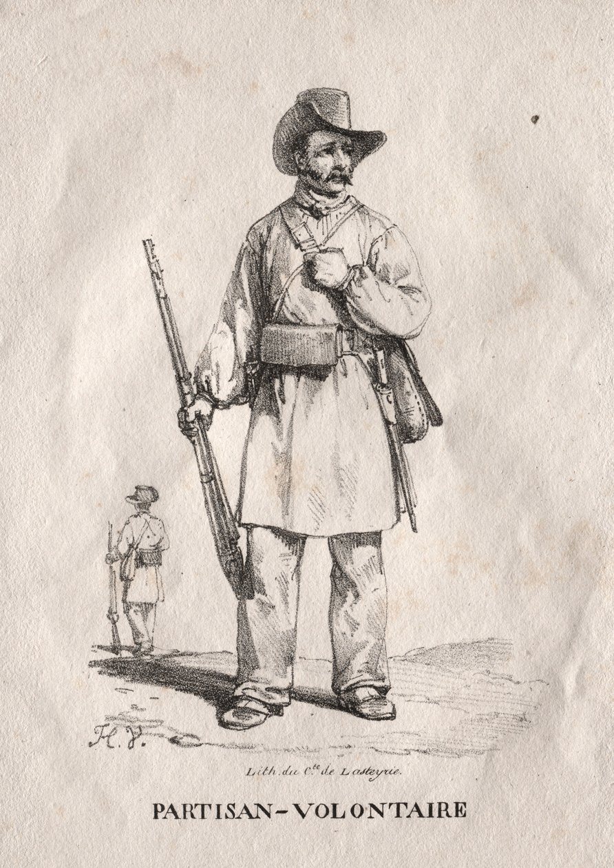 Partigiano volontario, 1822 da Emile Jean Horace Vernet