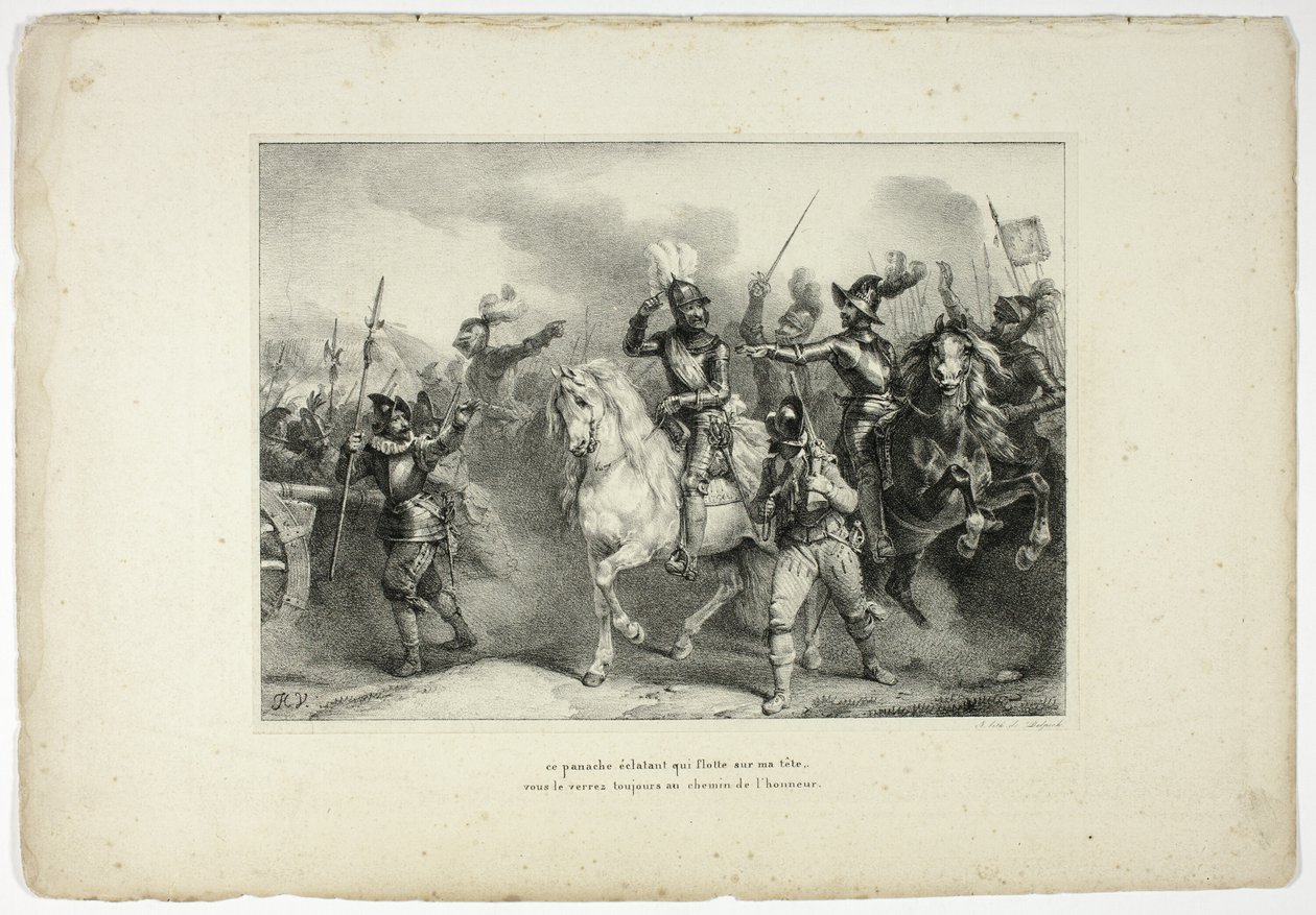 questo pennacchio abbagliante che fluttua sopra la mia testa... da Horace Vernet