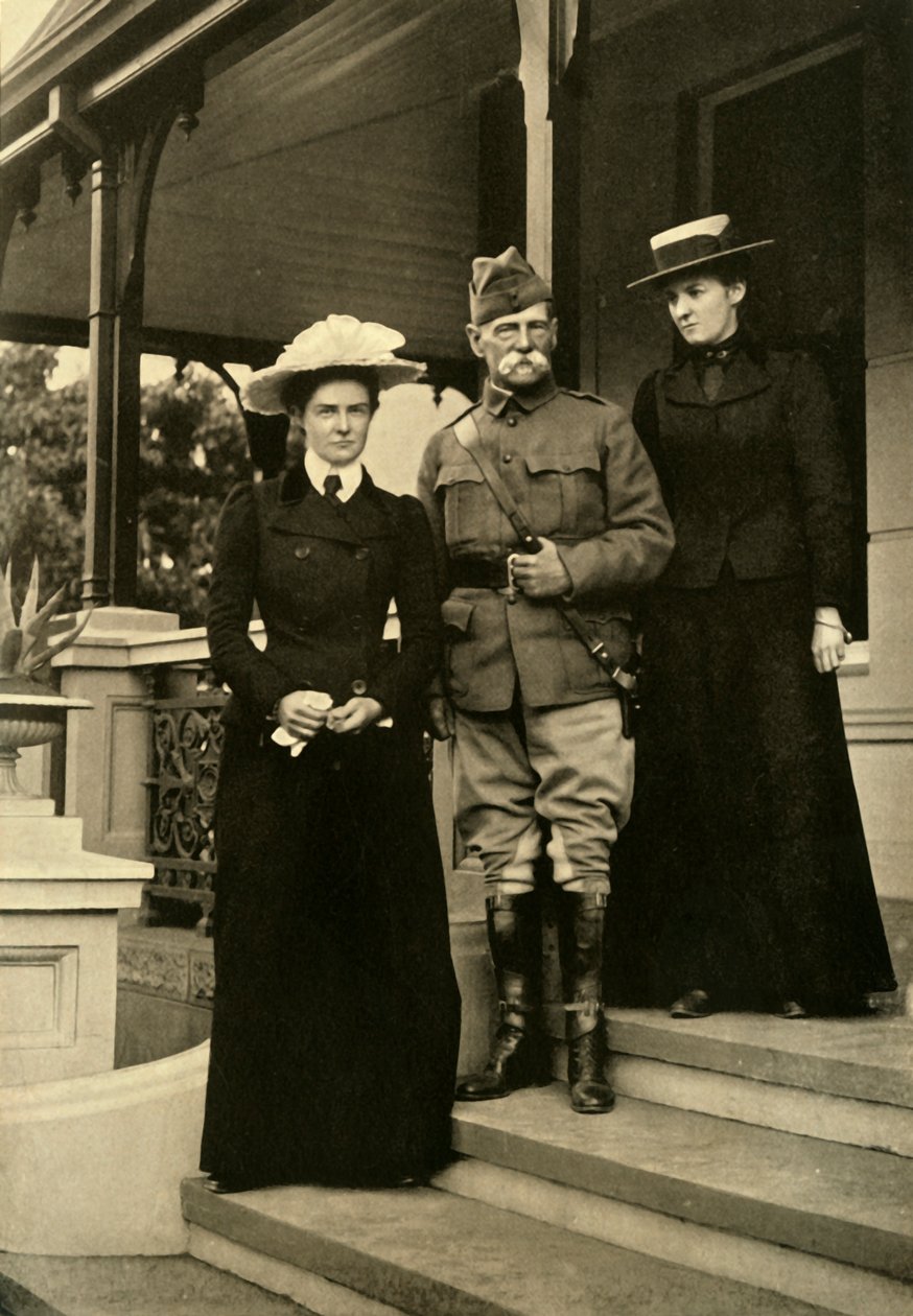 Lord Roberts e le sue figlie a Pretoria, 1900, 1901 da Horace Walter Nicholls