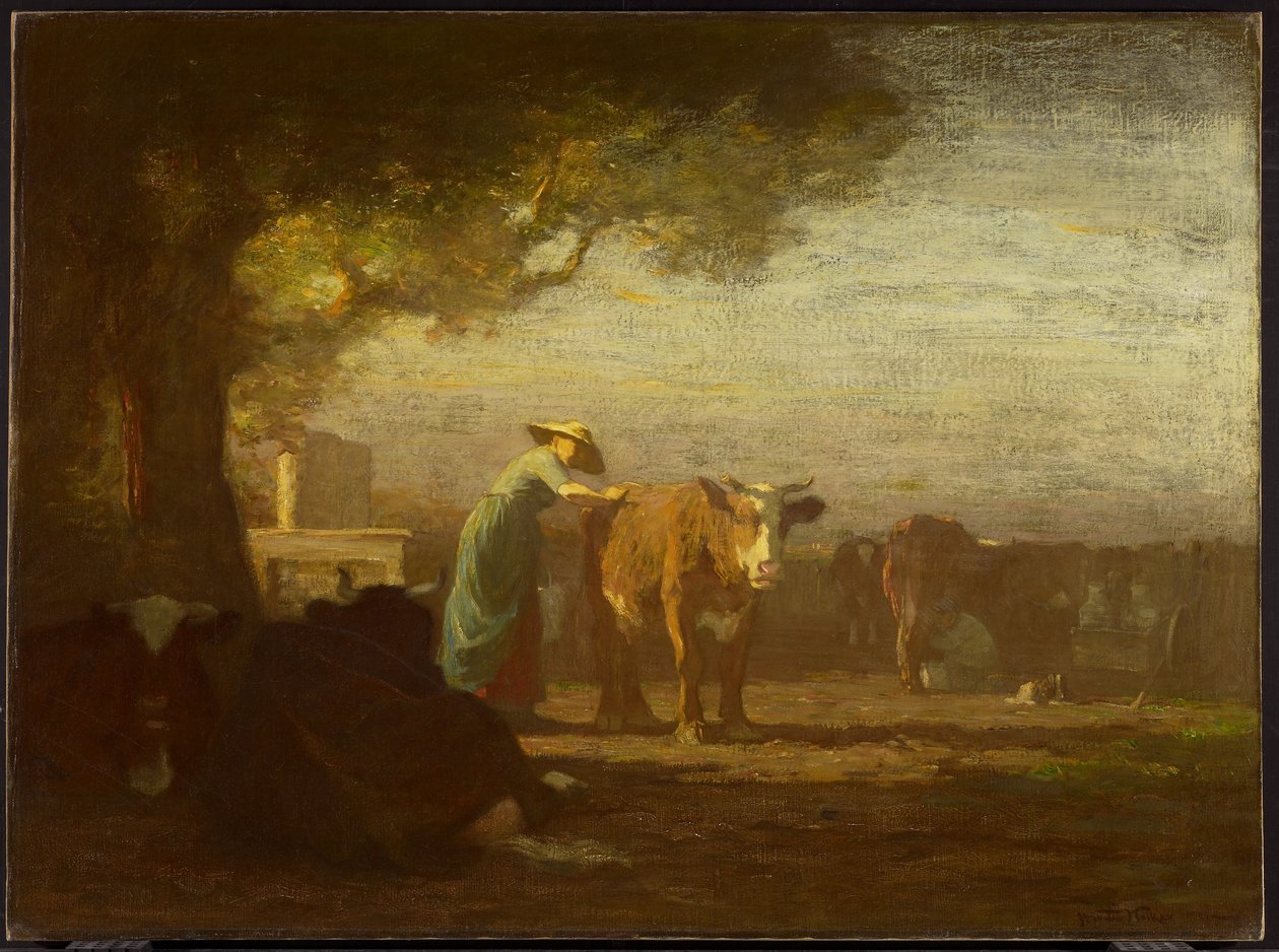 Il cortile del latte da Horatio Walker