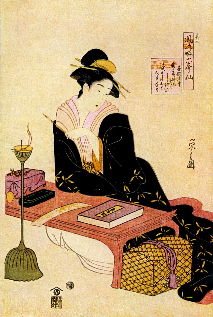 Donna giapponese del XVIII secolo da Hosoda Eishi
