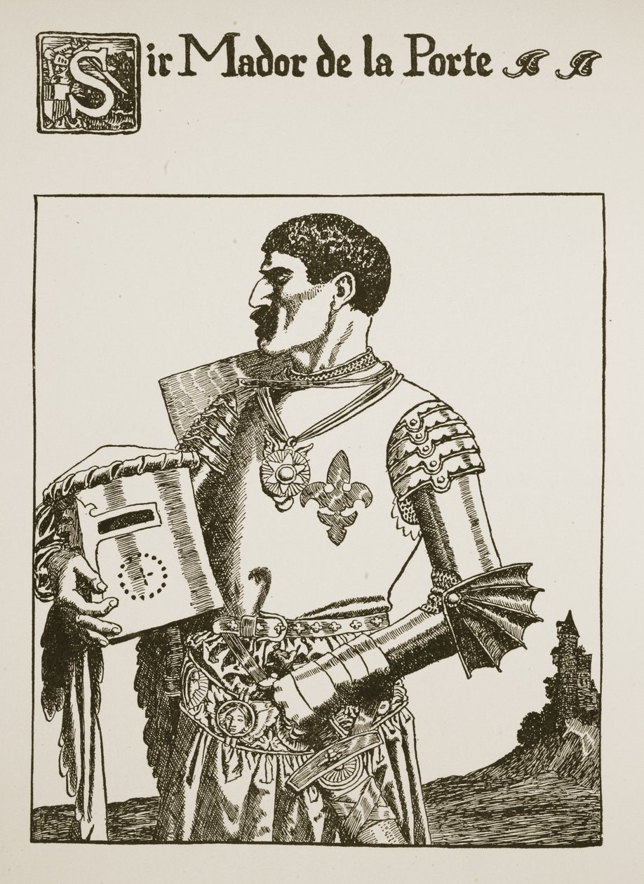Sir Mador de la Porte, illustrazione da 