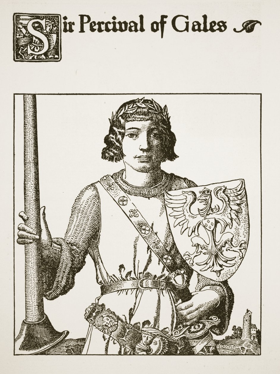 Sir Percival di Gales, illustrazione da 