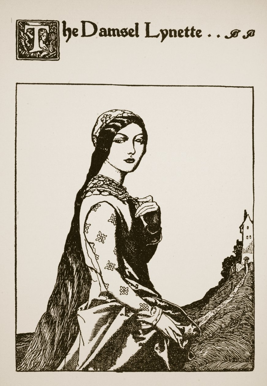 La damigella Lynette, illustrazione da 