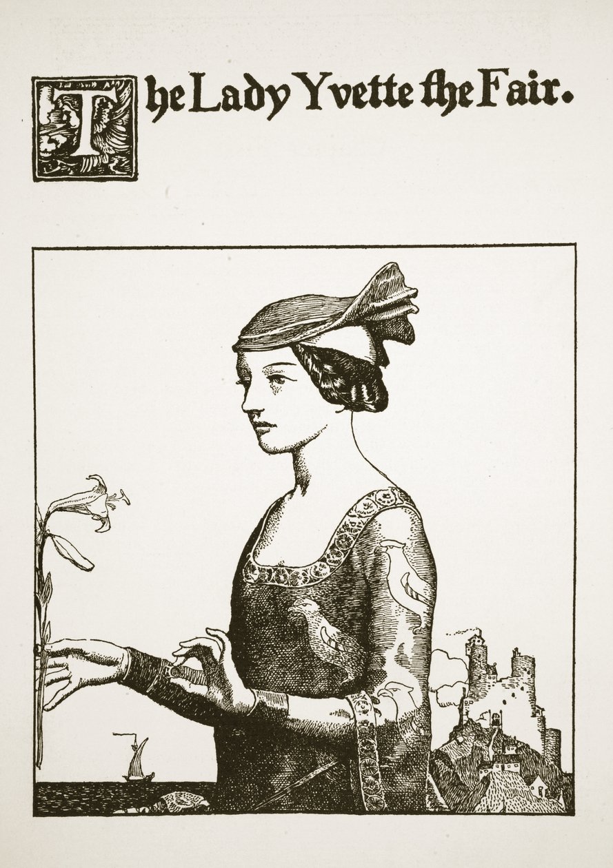 La signora Yvette la Bella, illustrazione da 