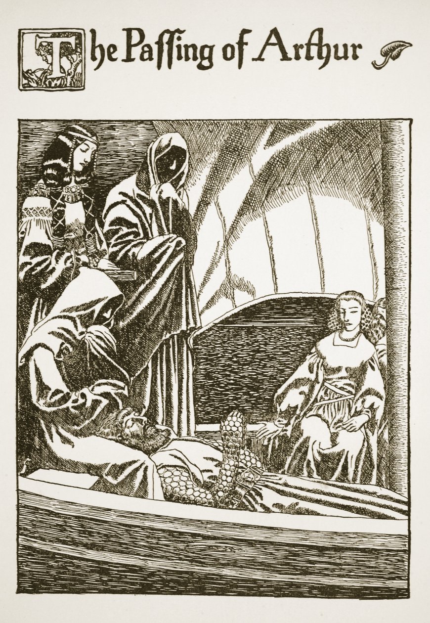 La Morte di Artù, illustrazione da 