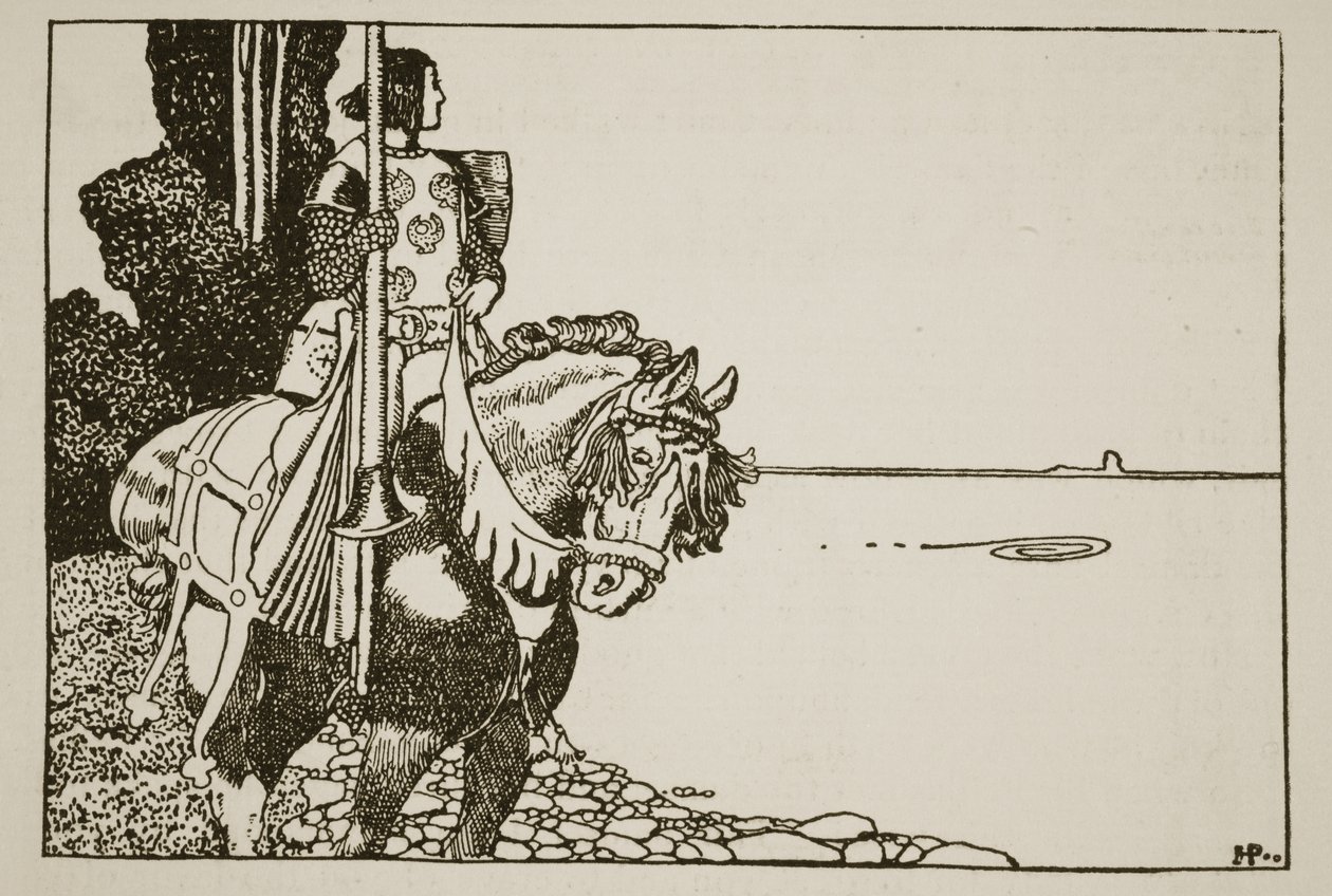 La storia di Sir Pellias, illustrazione da 