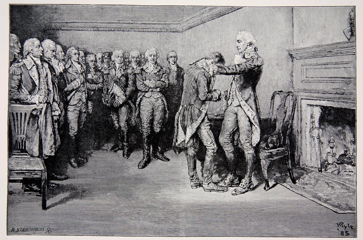Washington si congeda dai suoi ufficiali, 4 dicembre 1783 da Howard Pyle