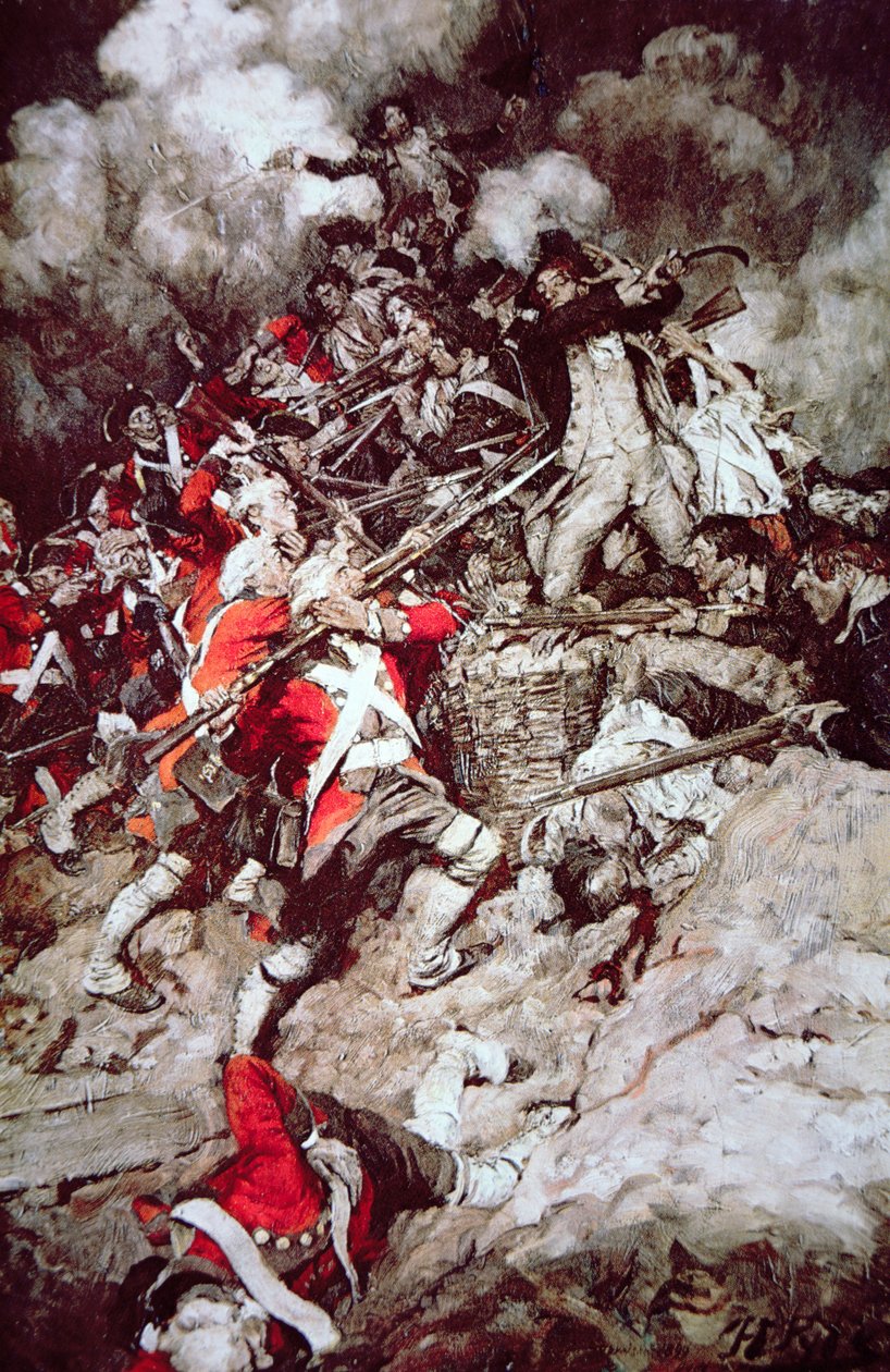 Salirono sul parapetto e andarono oltre la cima, alla rinfusa, contro i britannici da Howard (after) Pyle