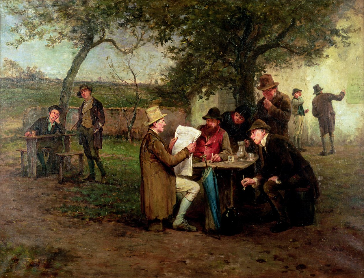 Leggere le notizie; La proclamazione della Lega della Terra da Howard Helmick