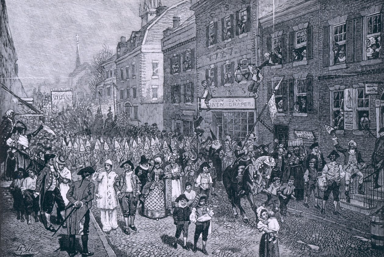 Carnevale a Filadelfia, illustrazione da 